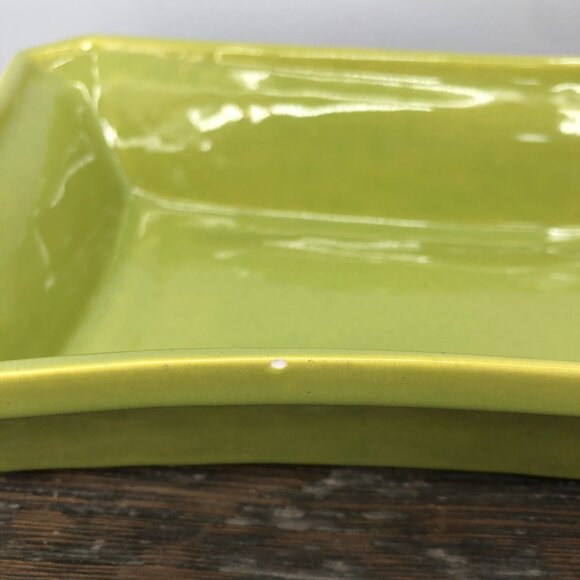 Vintage Green Ceramic Serving Dish 10X7 Kitchenware Tableware Decor - Picture 8 of 11
